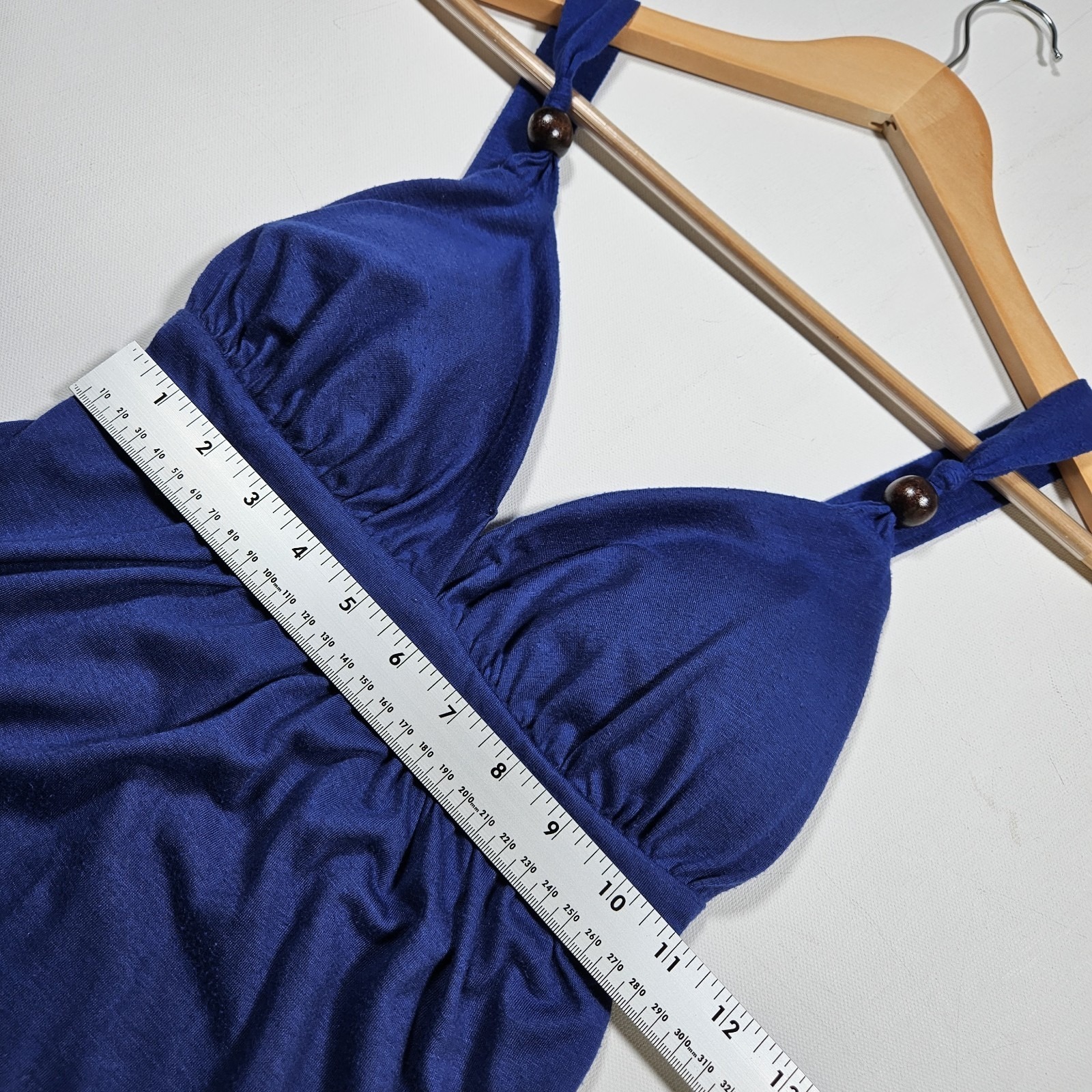 Violet Maxi Dress Women Small Blue Empire Waist Summer Beach Boho Party Wedding — image 8 of 8